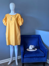 Load image into Gallery viewer, Puff Sleeve Yellow Dress
